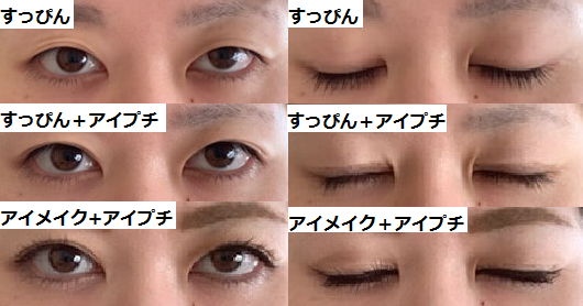 ビフォーアフターを比較した写真